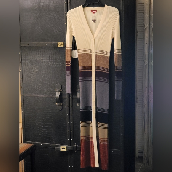 STAUD Shoko Sweater Sahara Stripe - Picture 7 of 10